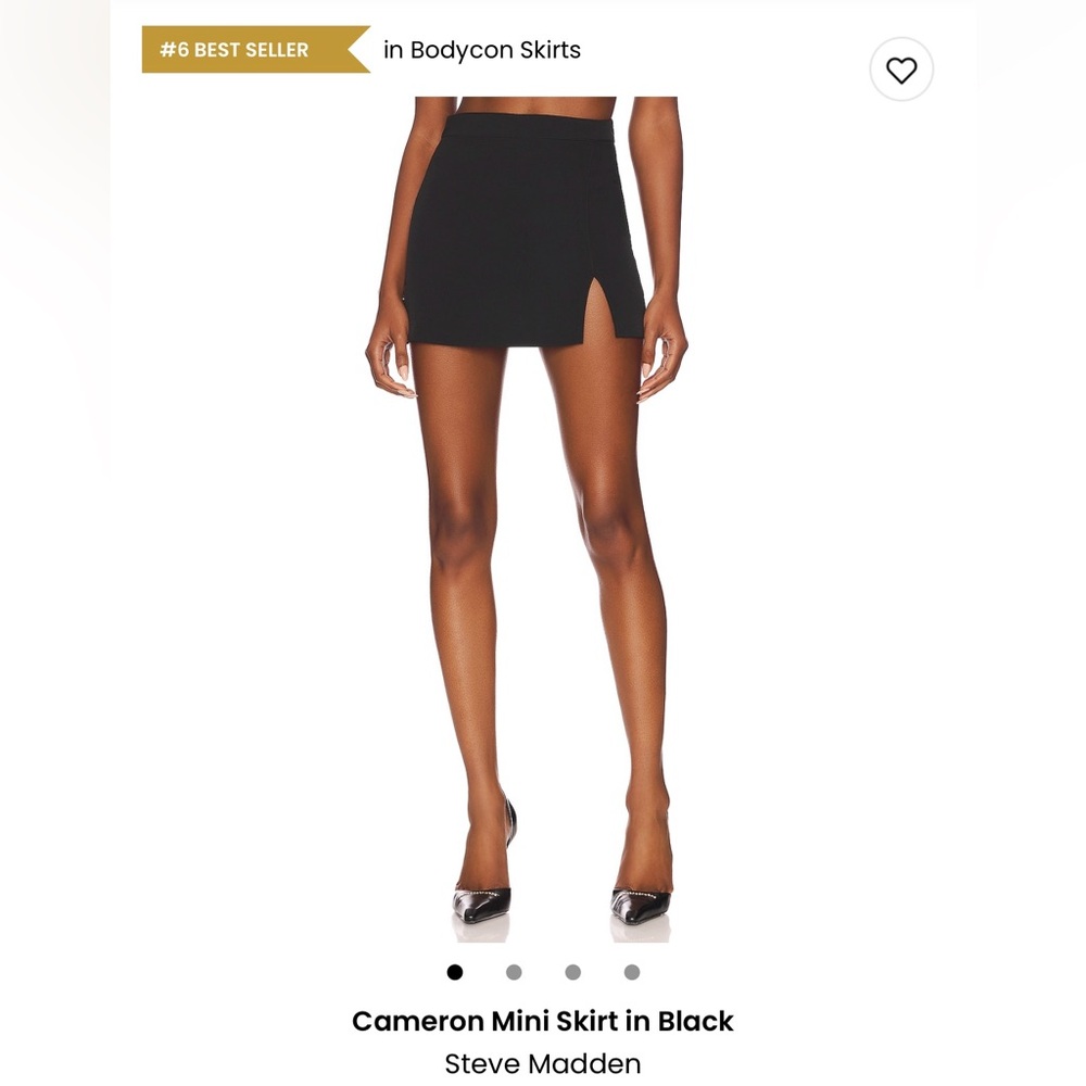 Steve Madden Elegant Black Mini Skirt